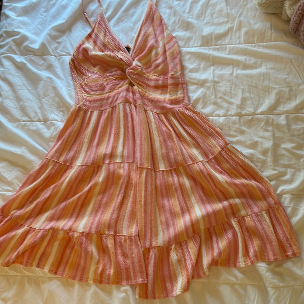 pink, orange, and coral sundress! Size Large